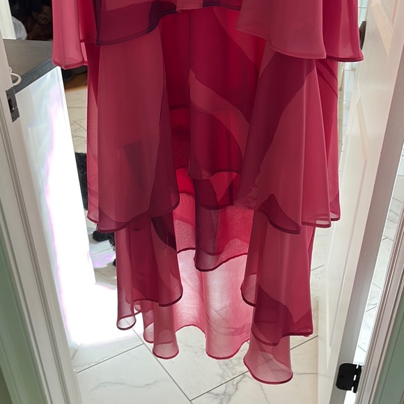 Hutch Pink Asymmetrical Ruffled Sundress - Picture 2 of 5